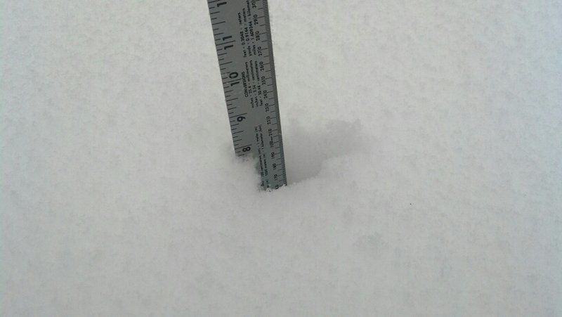 9 inches and falling